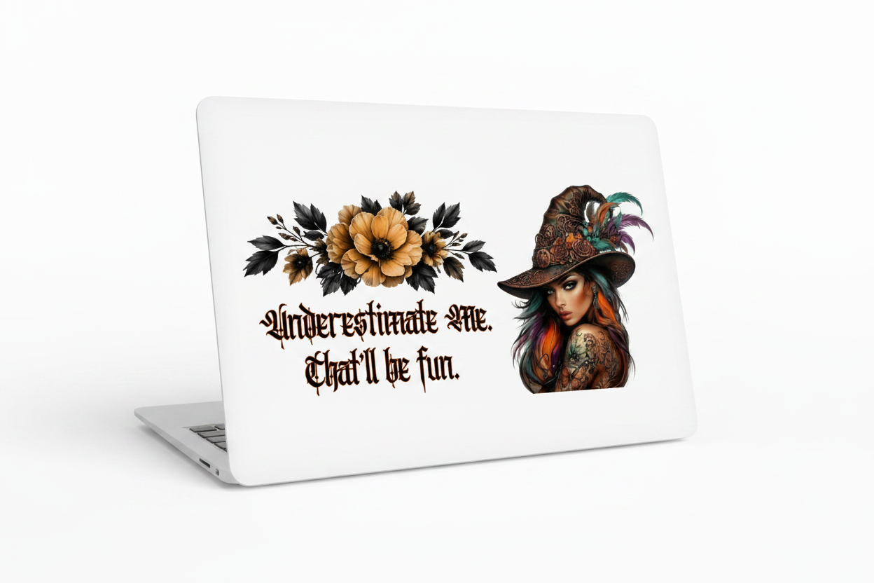 Underestimate Me - UVDTF Wrap for cups/hard surfaces sticker