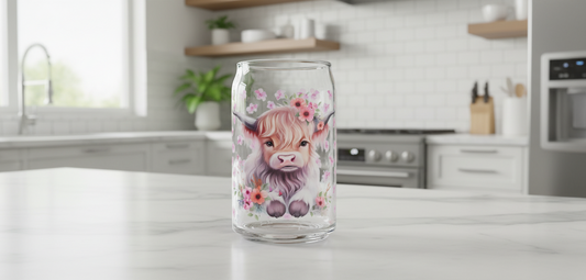 Highland Cow #8 - UVDTF Wrap for cups/hard surfaces sticker
