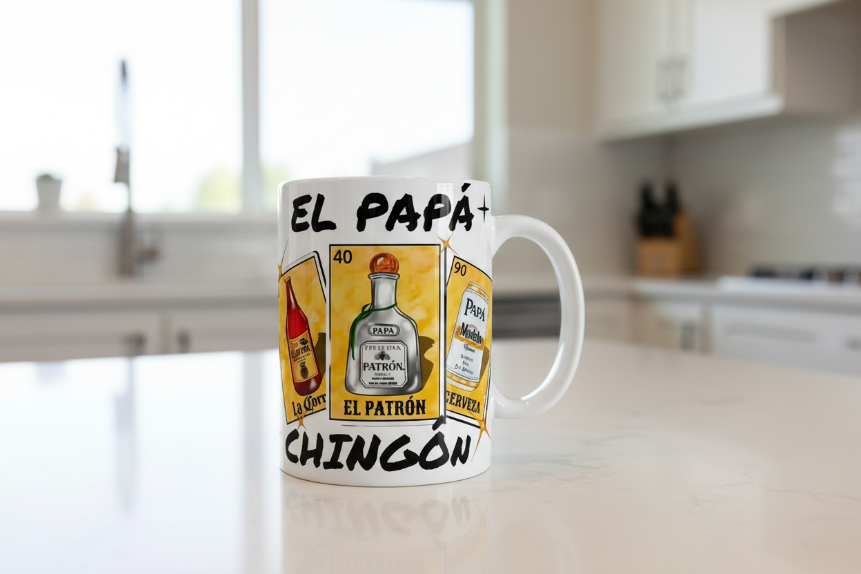 El Papá Chingón - UVDTF Wrap for cups/hard surfaces sticker