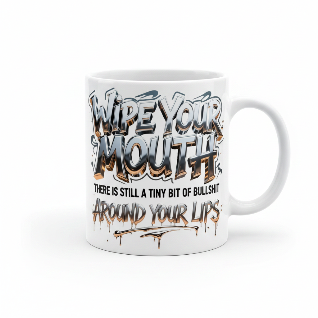 Wipe Your Mouth - UVDTF Decal for cups/hard surfaces sticker