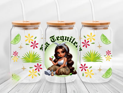 La Tequilera (Tequila Girl) Envoltura UVDTF