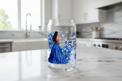 Mis Quince Blue - UVDTF Wrap for cups/hards surfaces sticker