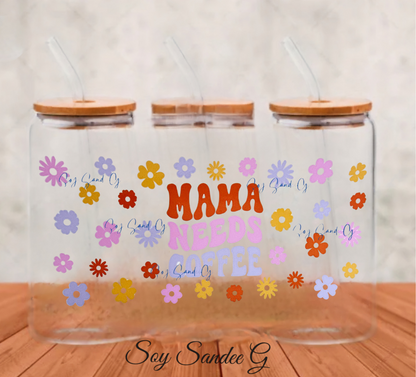 Envoltura UVDTF de Mama Needs Coffee