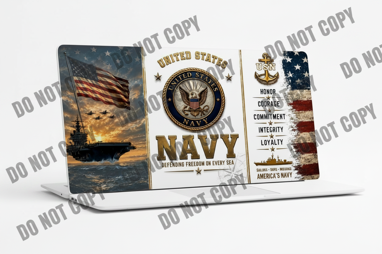 Navy - UVDTF Wrap for cups/hard surfaces sticker