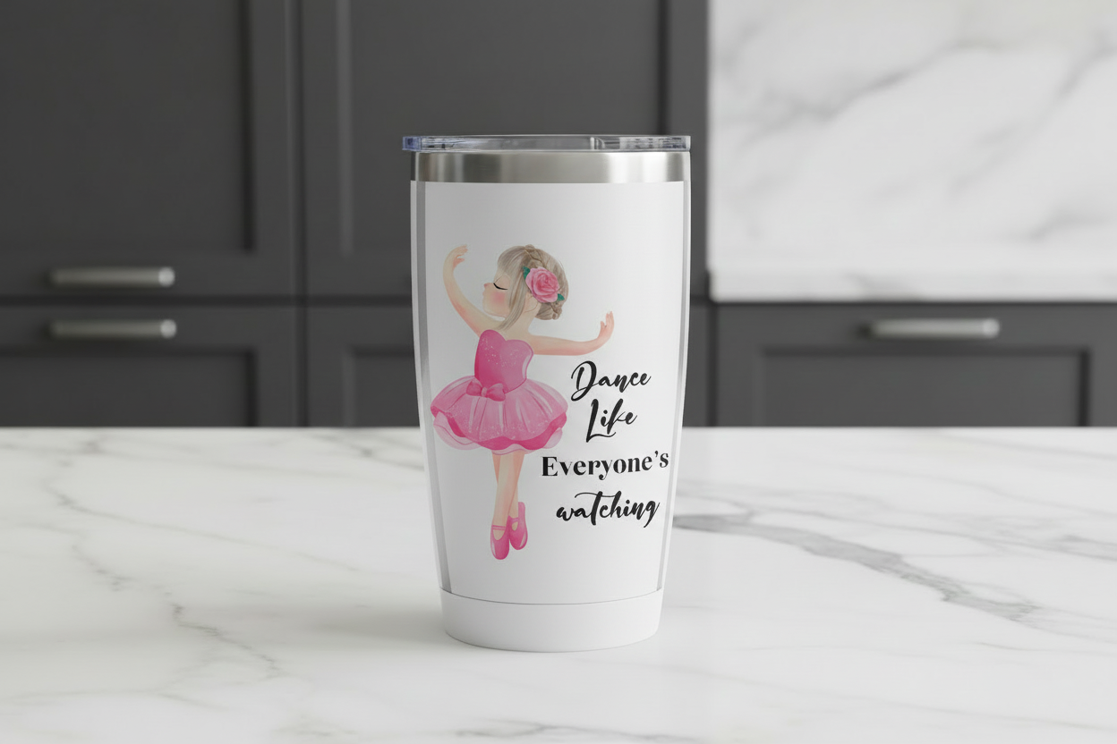 Baila como si todo el mundo te estuviera mirando - Calcomanía UVDTF pequeña