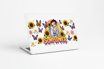 Betty Sunflower - UVDTF Wrap for cups/hard surfaces sticker