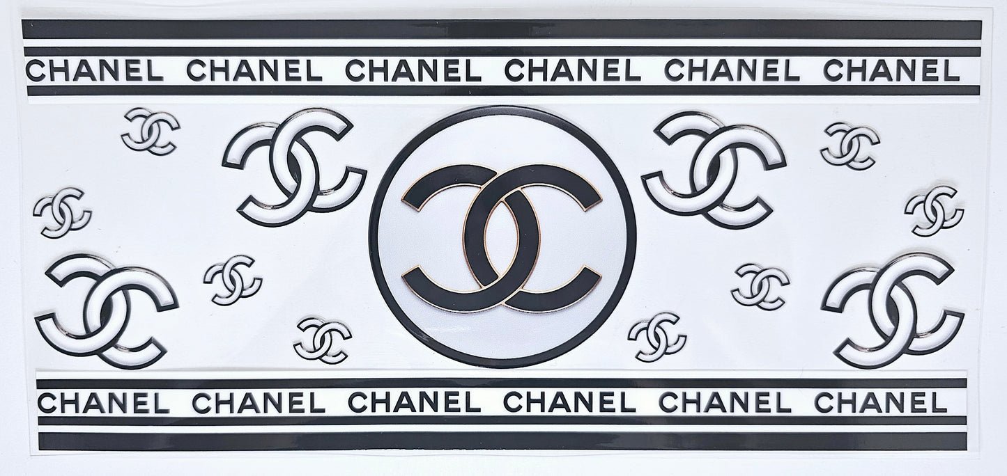 Envoltura UVDTF con logotipos de Chanel