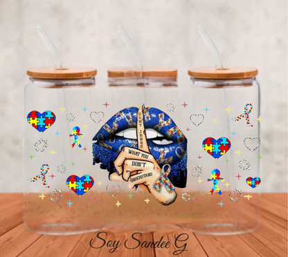 Autism Awareness - UVDTF Wrap for cups/hard surfaces sticker