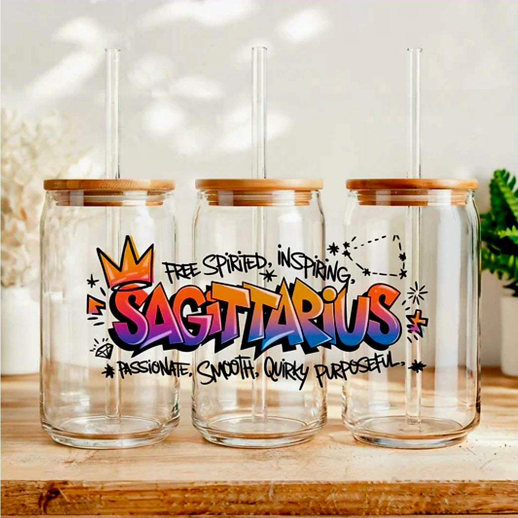 Graffiti Sagittarius - UVDTF Wrap for cups/hard surfaces sticker