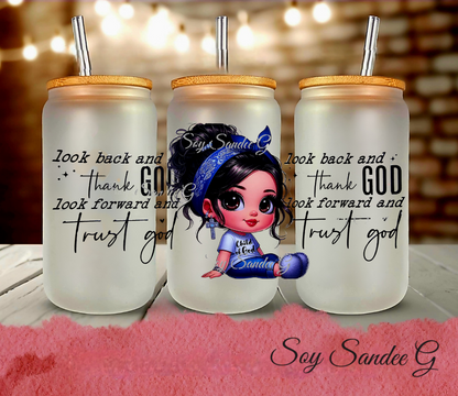 Look Back & Thank God  - UVDTF Wrap for cups/hard surfaces sticker