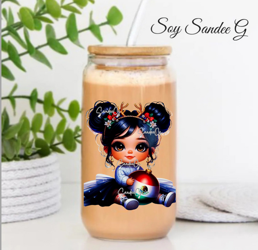 Mexican Ornament Girl - UVDTF Decal for cups/hard surfaces sticker