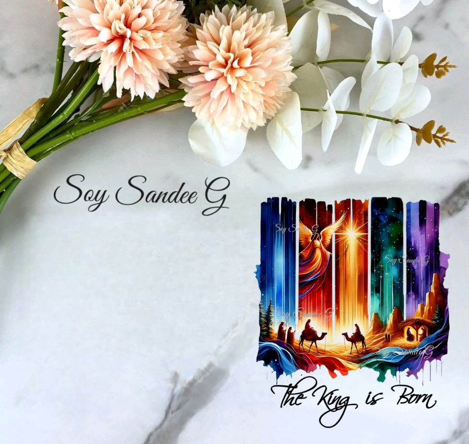 The King is Born - UVDTF Decal for cups/hard surfaces sticker