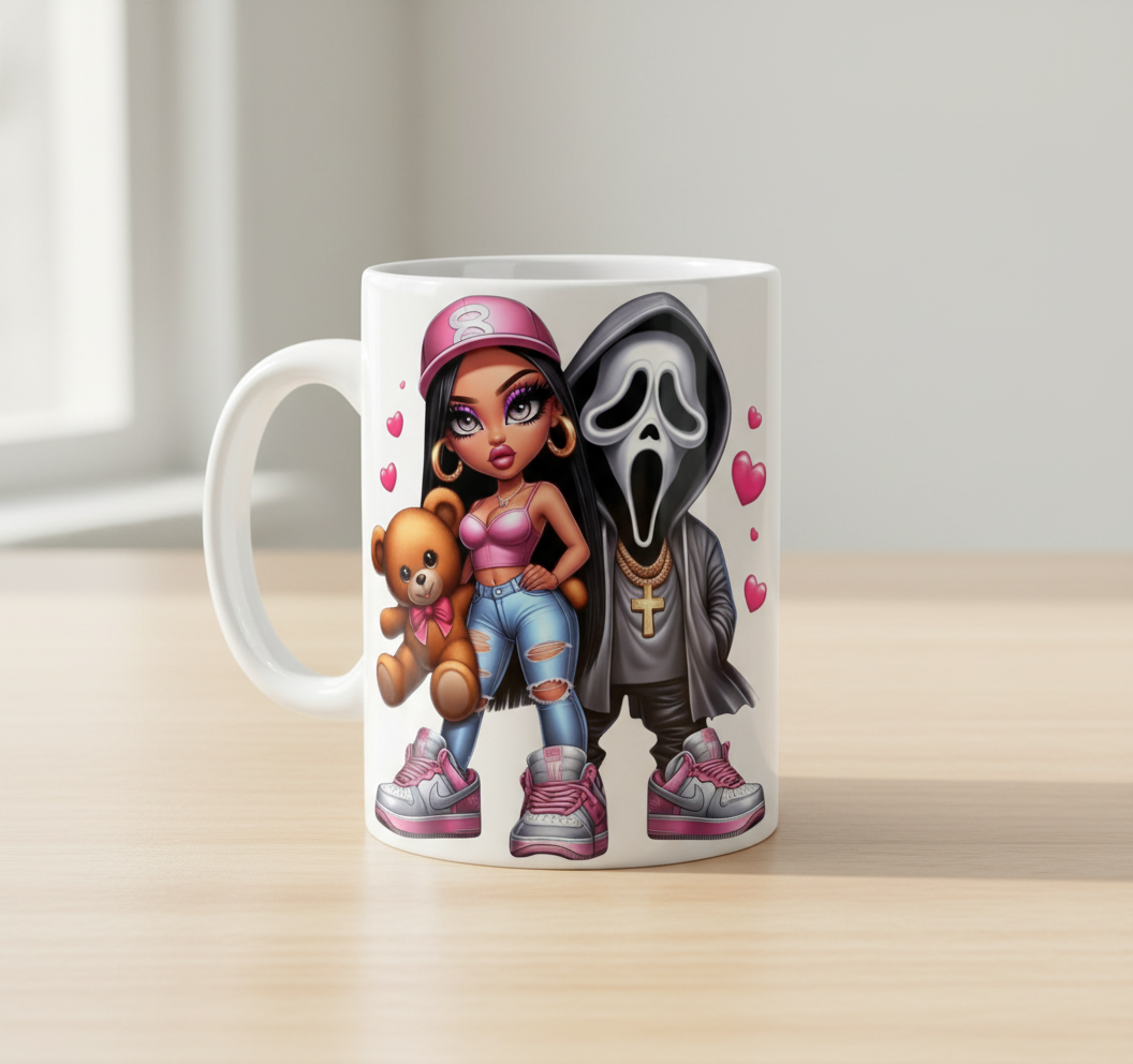 Calcomanía UVDTF de Scream &amp; Babe