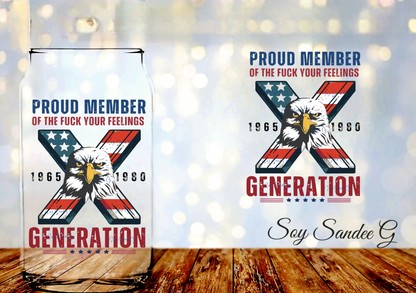 Patriotic GenX - UVDTF Decal for cups/hard surfaces sticker