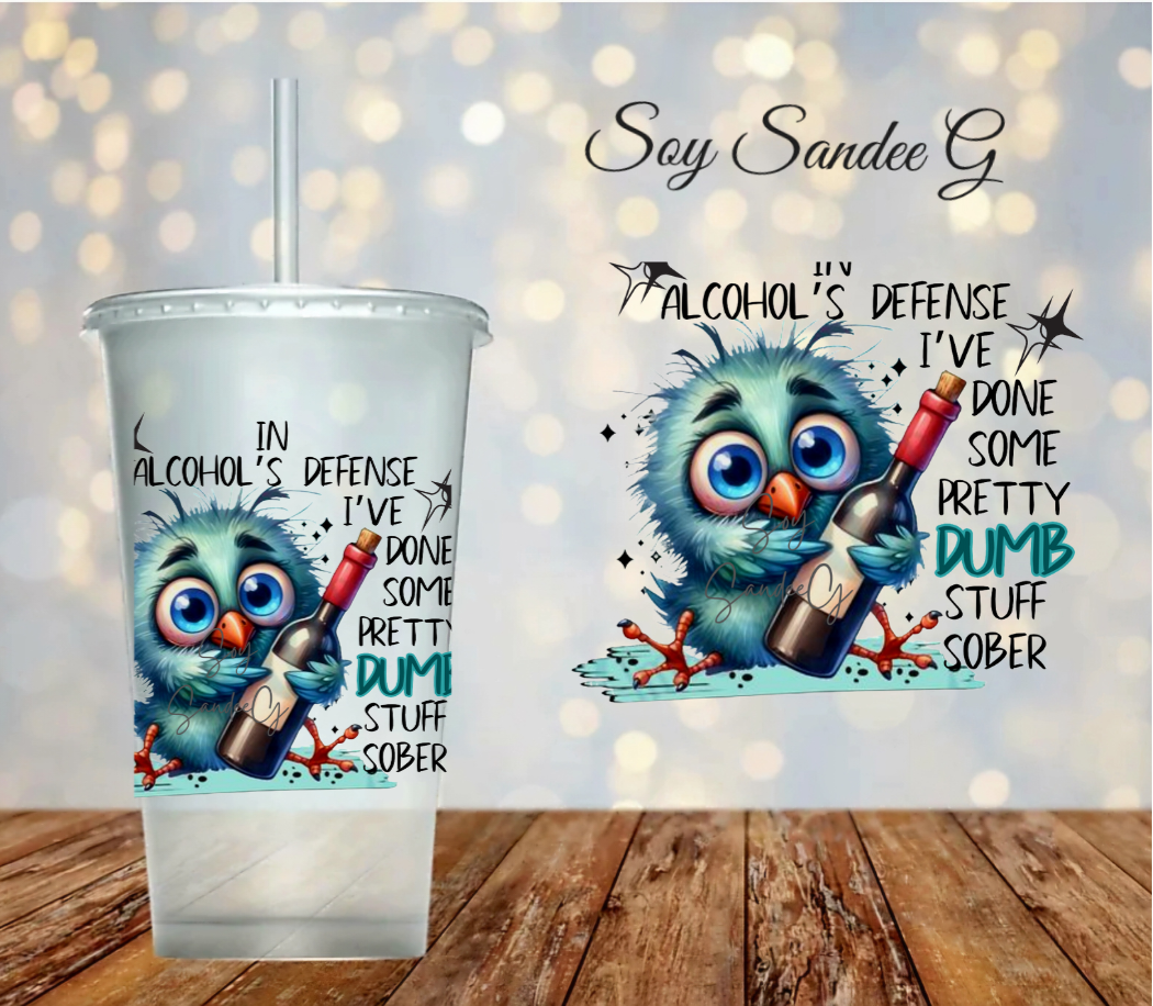 In Alcohols Defense - UVDTF Decal for cups/hard surfaces sticker