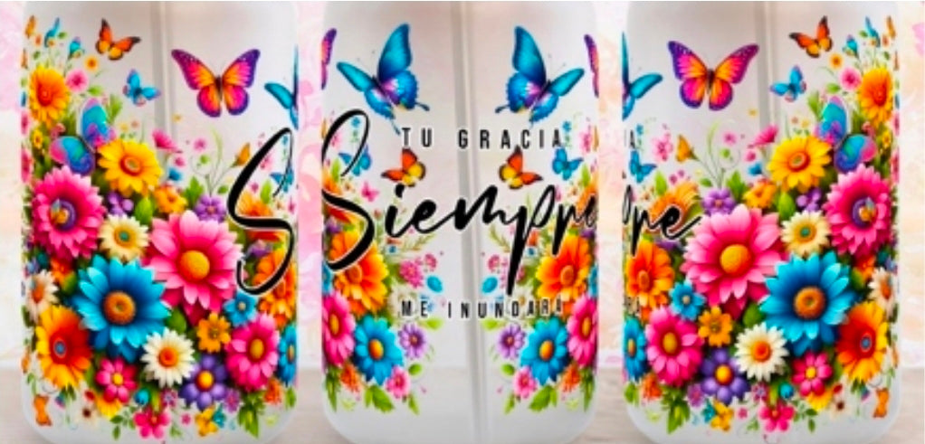 Tu Gracia Siempre - UVDTF Wrap for cups/hard surfaces sticker