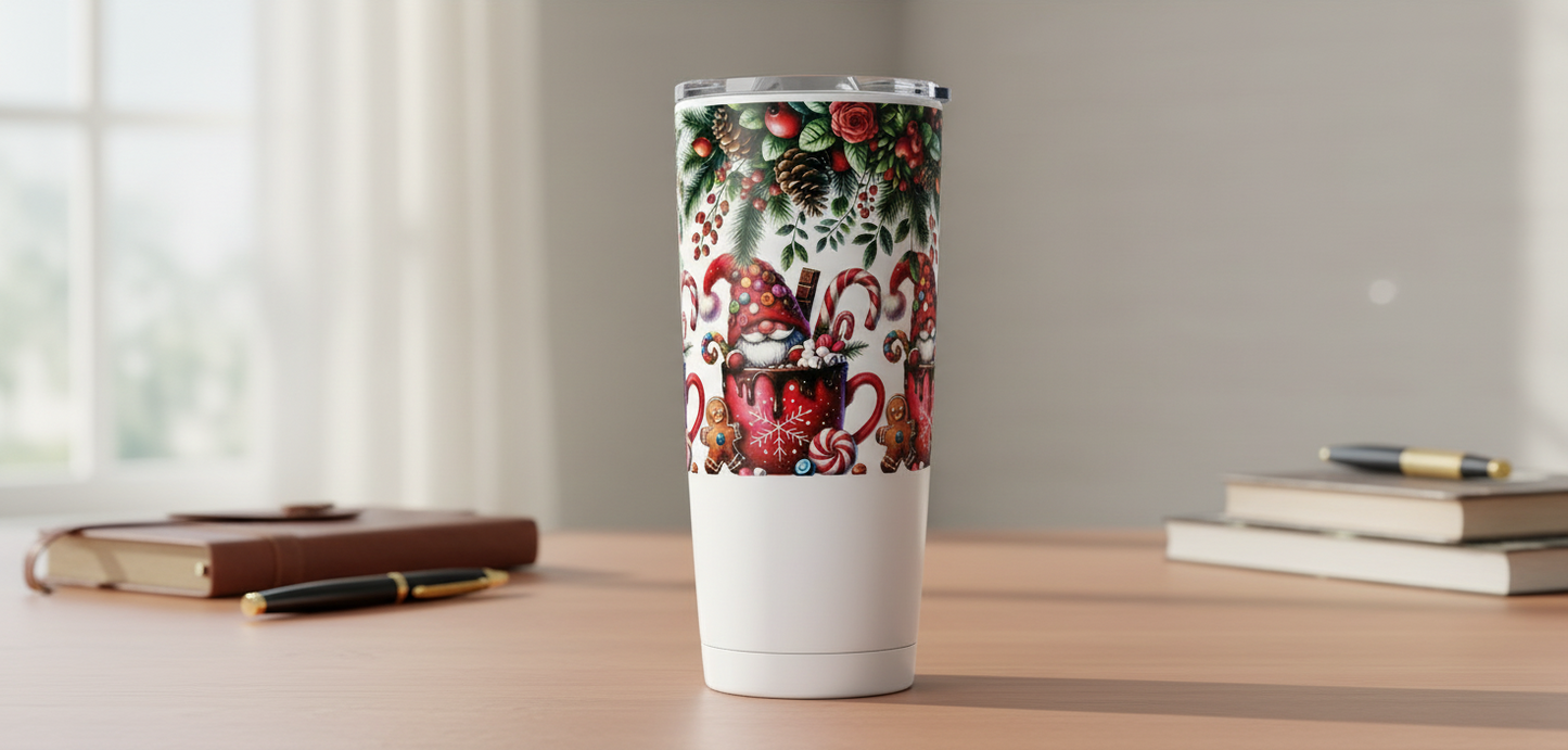 Red Gnome Mugs - UVDTF Wrap for cups/hard surfaces sticker