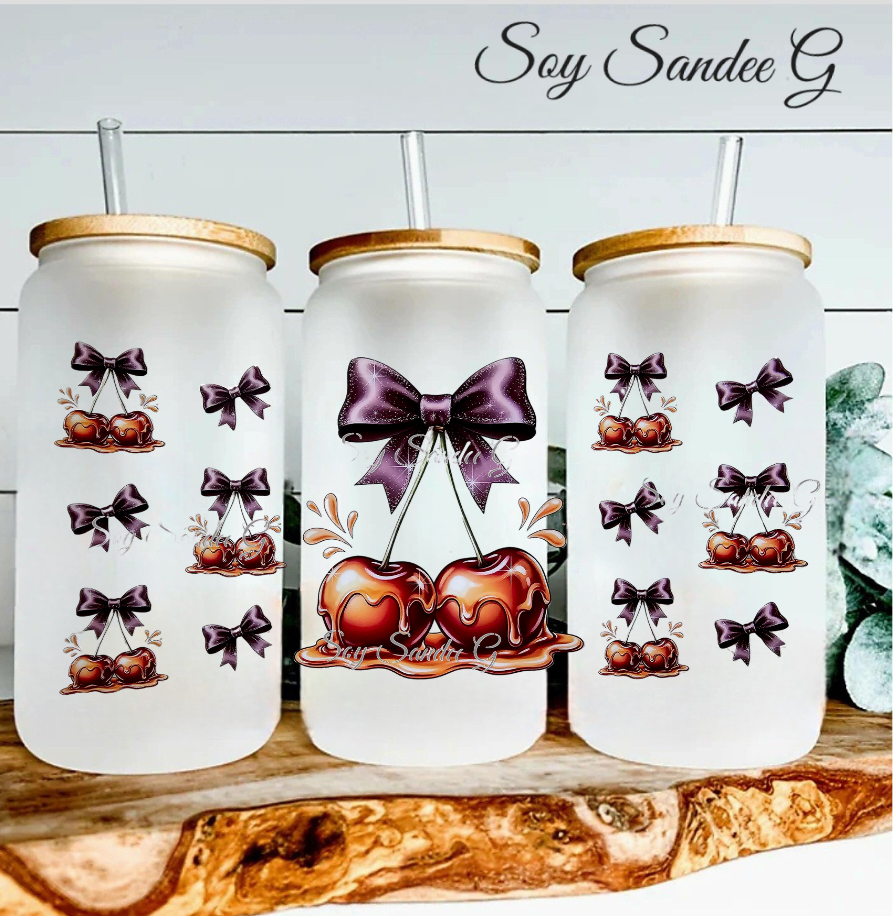 Golden Cherries - UVDTF Wrap for cups/hard surfaces sticker