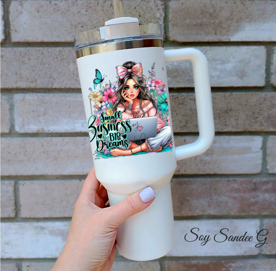 Small Business Big Dreams - UVDTF Decal for cups/hard surfaces sticker