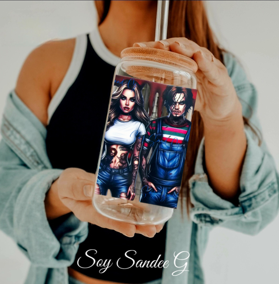 Envoltura UVDTF de calaveras coloridas