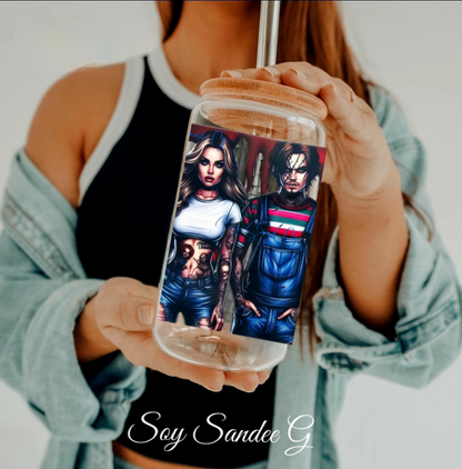 Envoltura UVDTF de calaveras coloridas