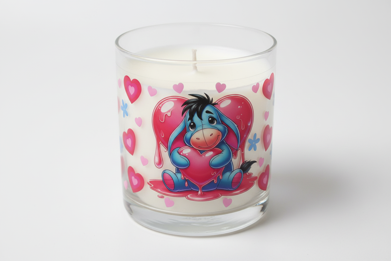 Eeyore Hearts - UVDTF wrap for cups/hard surfaces sticker