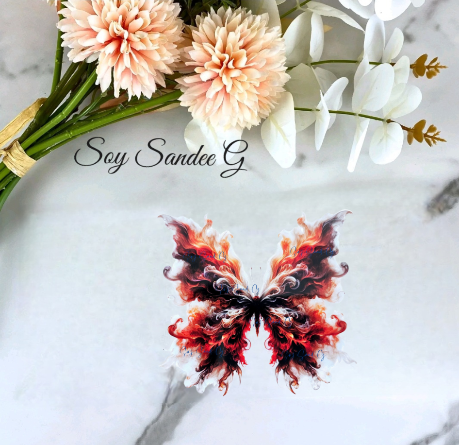 Smoke Butterfly #4 - UVDTF Decal for cups/hard surfaces sticker