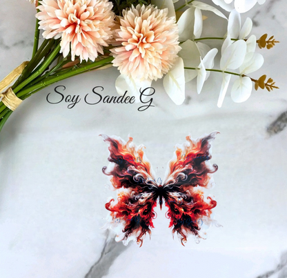 Smoke Butterfly #4 - UVDTF Decal for cups/hard surfaces sticker