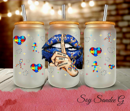 Autism Awareness - UVDTF Wrap for cups/hard surfaces sticker