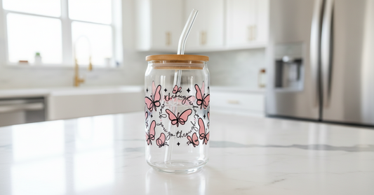 Mariposas de oro rosa: crecen a través de... envoltura UVDTF