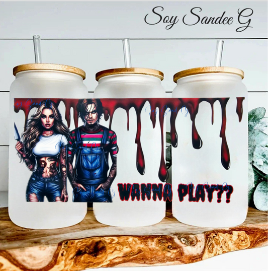 Wanna Play? Couple - UVDTF Wrap for cups/hard surfaces sticker