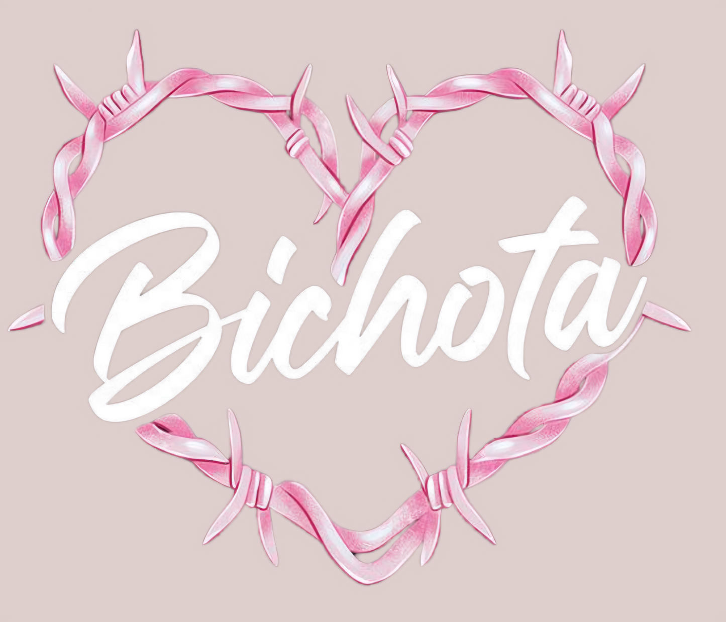 Bichota Heart UVDTF Decal - Clear Background