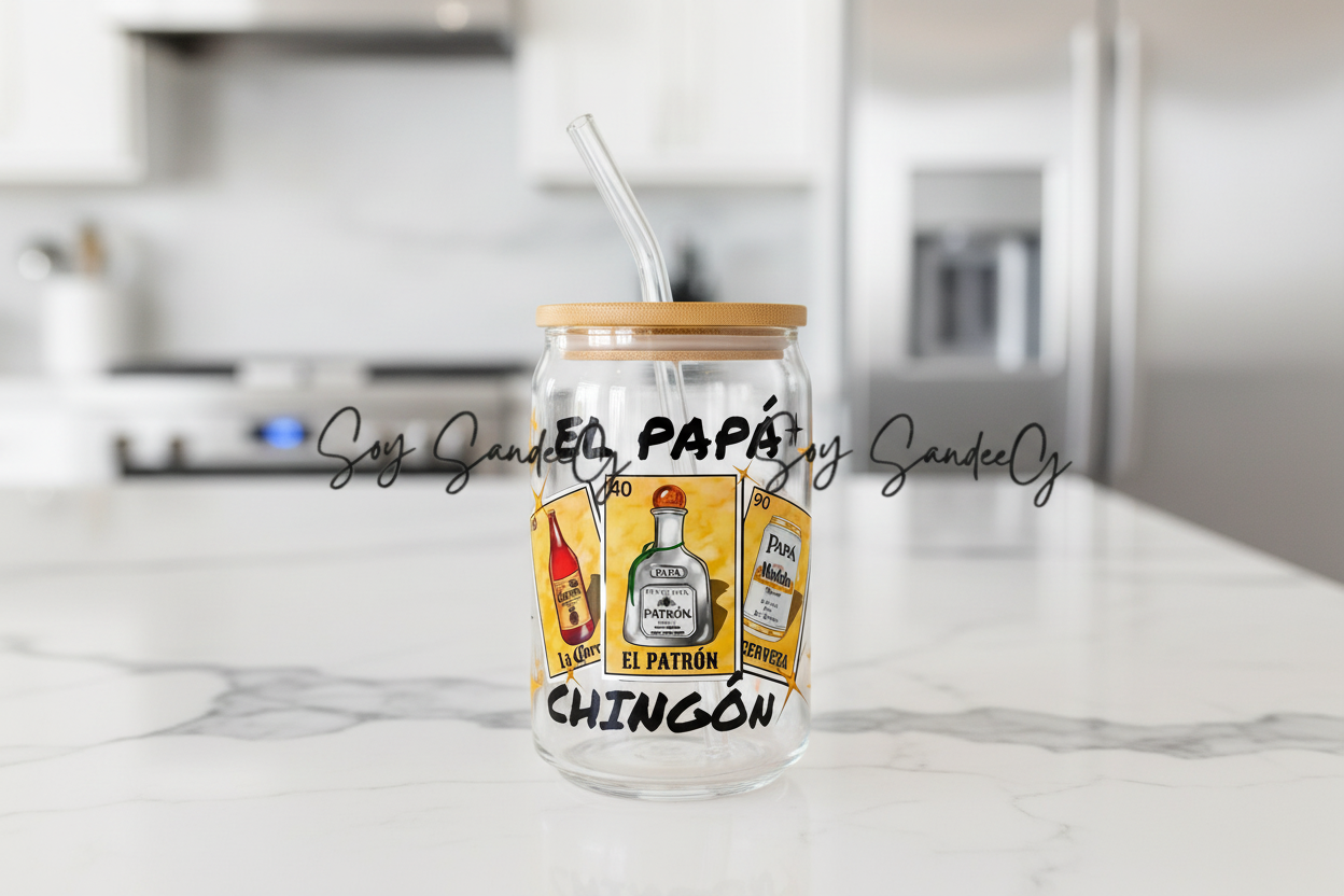 El Papá Chingón - UVDTF Wrap for cups/hard surfaces sticker