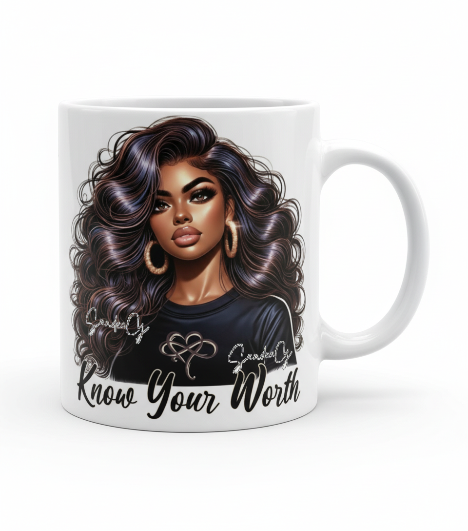 Know Your Worth - UVDTF Decal for cups/hard surfaces sticker