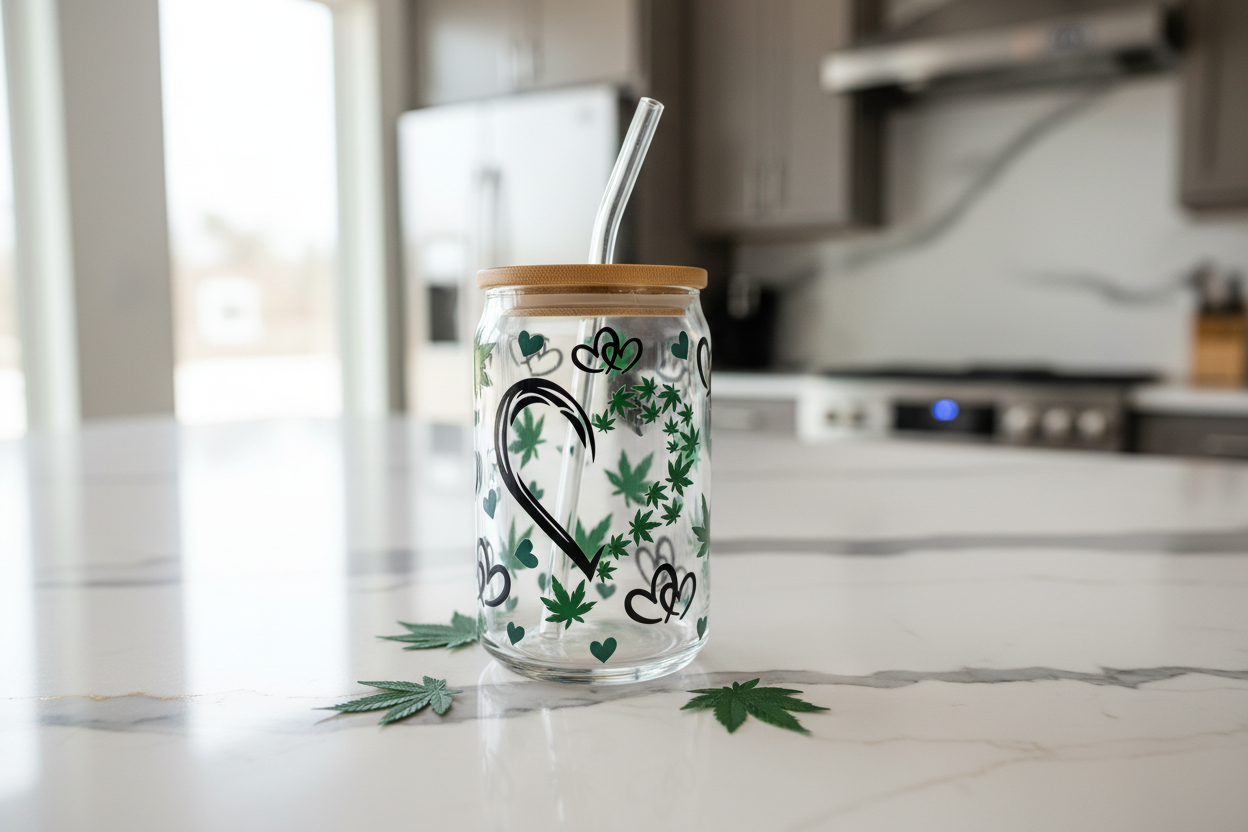 Lit Heart - UVDTF Wrap for cups/hard surfaces sticker