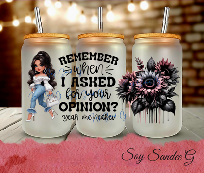 ¿Recuerdas cuando te pedí tu opinión? - UVDTF Wrap