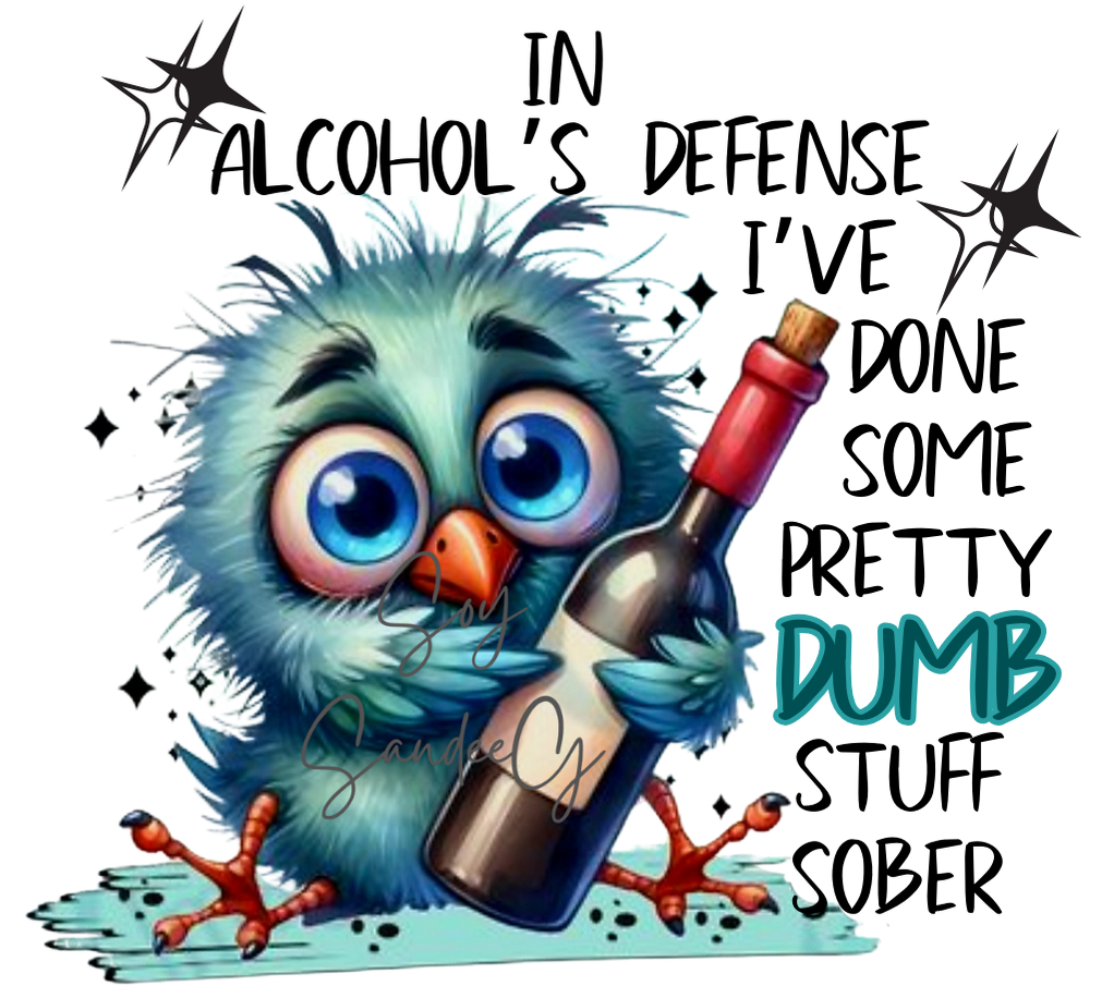 In Alcohols Defense - UVDTF Decal for cups/hard surfaces sticker