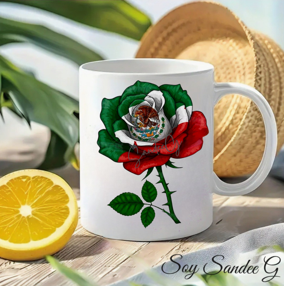 Mexican Rose - UVDTF Small Decal for cups/hard surfaces sticker