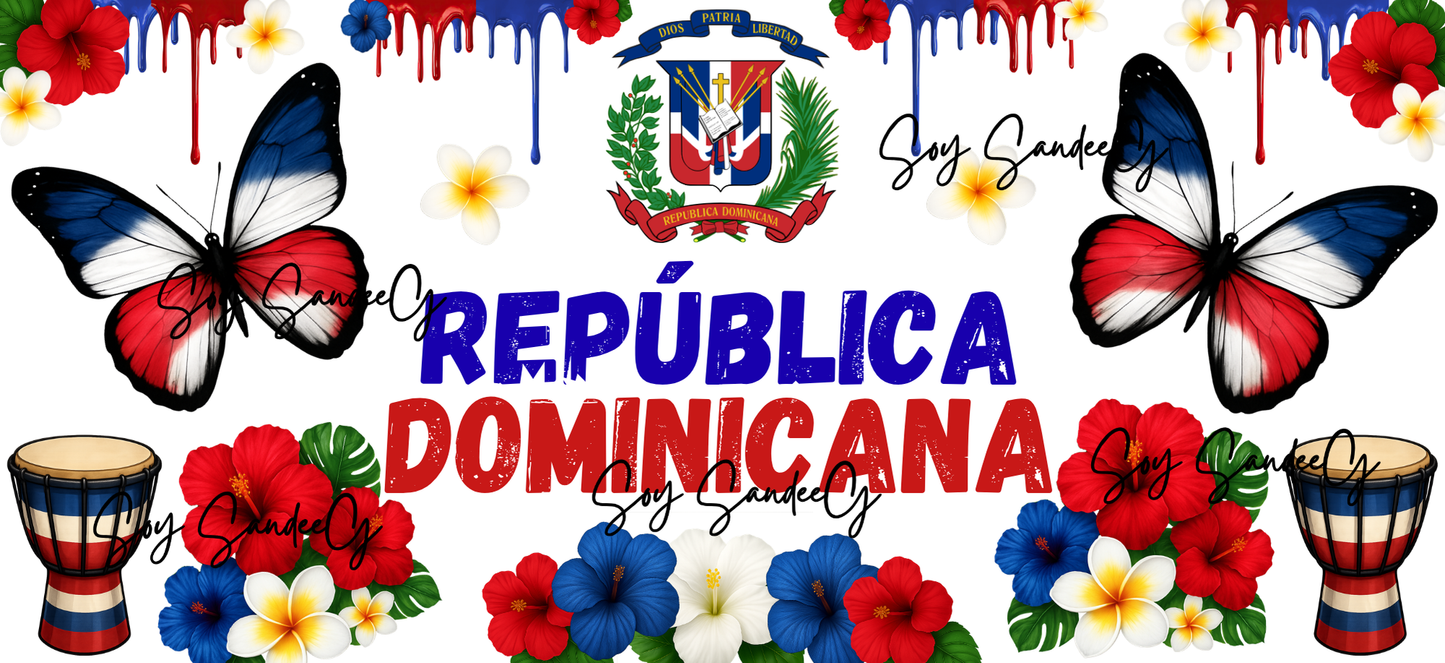 República Dominicana - UVDTF Wrap for cups/hard surfaces sticker