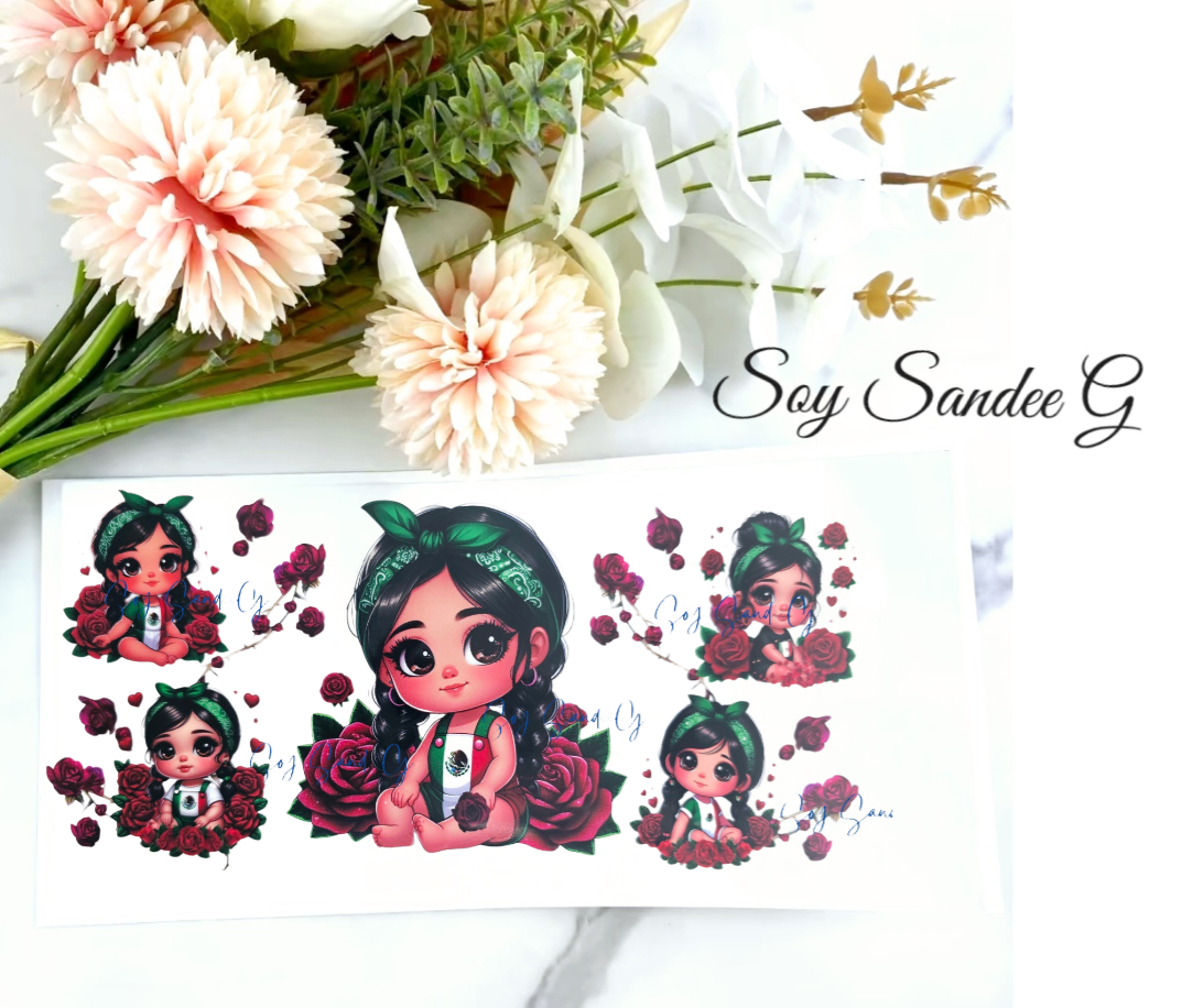 Cute Mexican Toddlers -UVDTF Wrap for cups/hard surfaces sticker