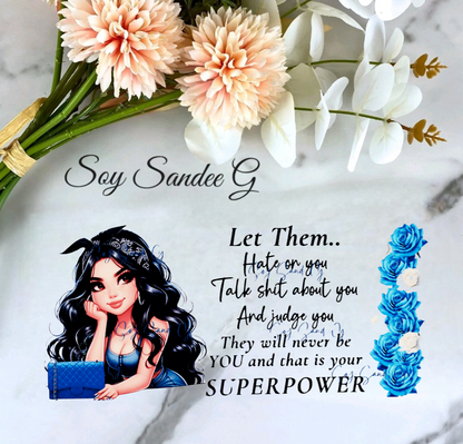 Let Them Hate On You - UVDTF Wrap (clear background) for cups/hard surfaces sticker