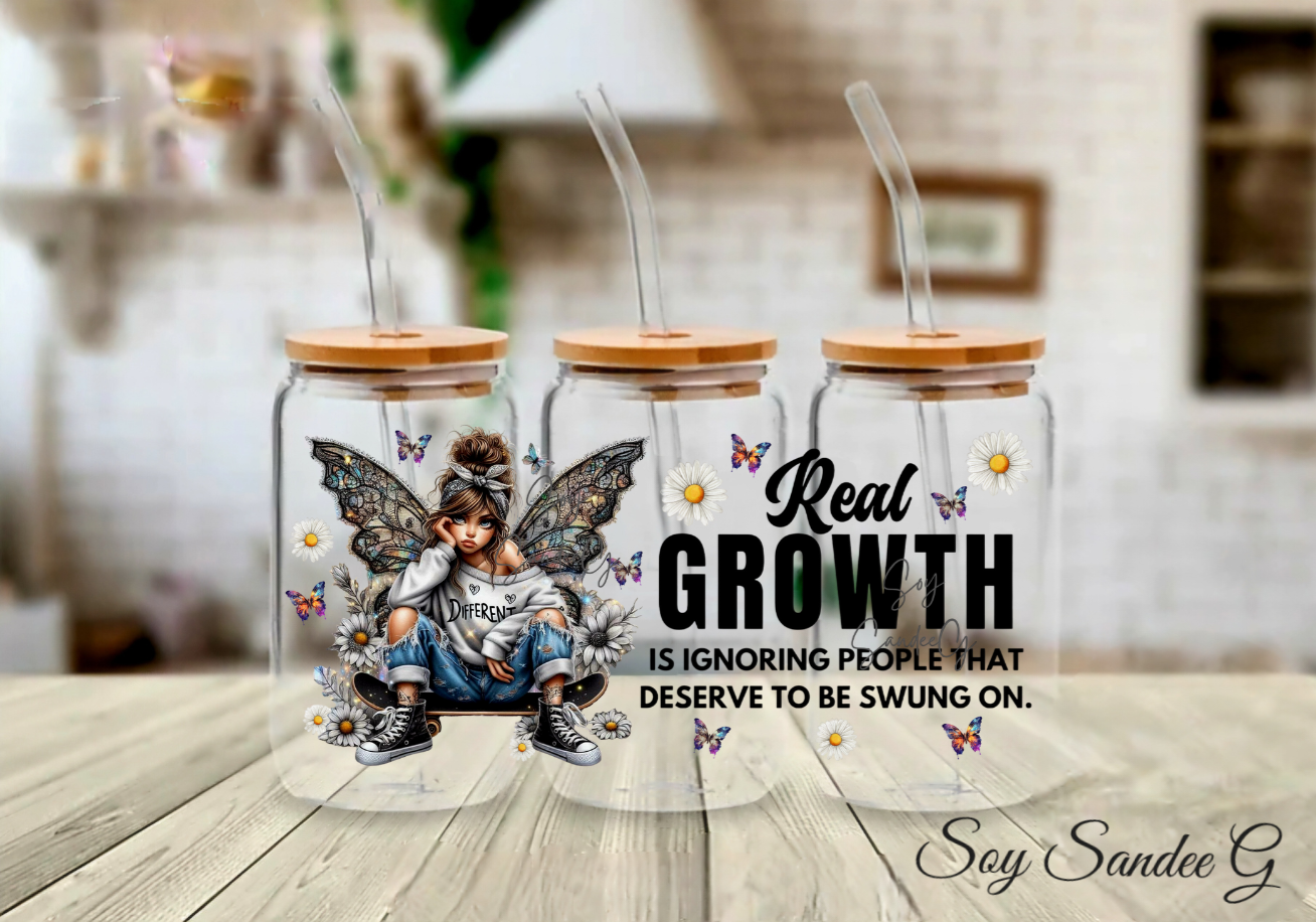 Real Growth - UVDTF Wrap for cups/hard surfaces sticker
