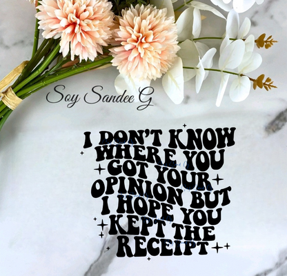 I don't know where you got your opinion... - UVDTF Decal for cups/hard surfaces sticker