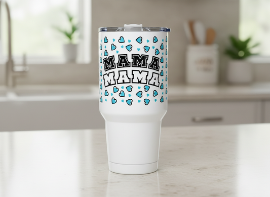 Manta UVDTF de Mama Blue Hearts