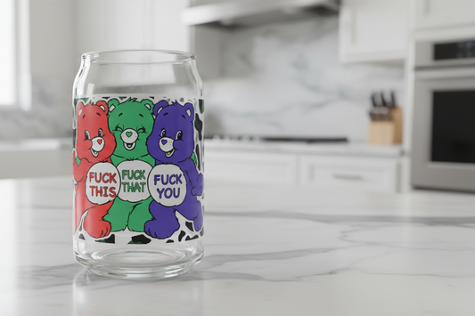 3 F'd Naughty Bear - UVDTF wrap for cups/hard surfaces sticker