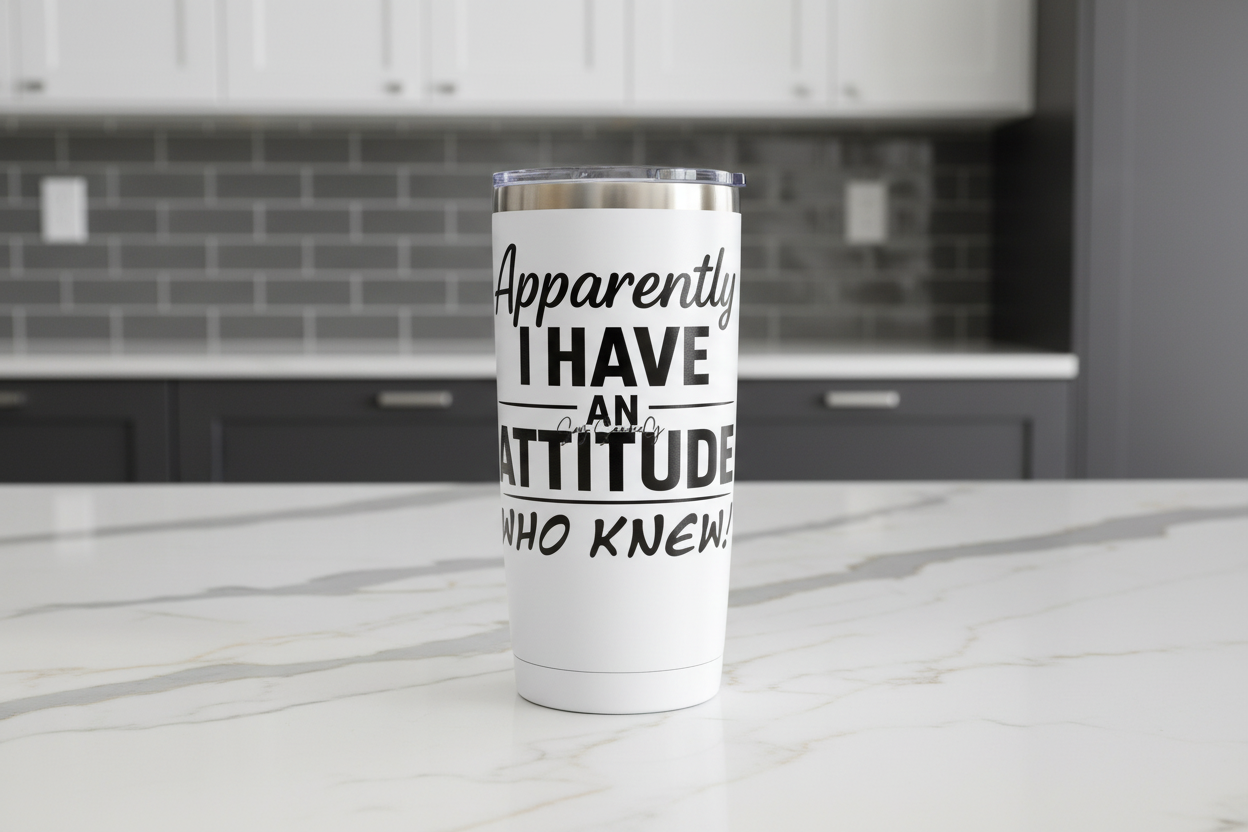 Apparently I Have An Attitude... - UVDTF Decal for cups/hard surfaces sticker