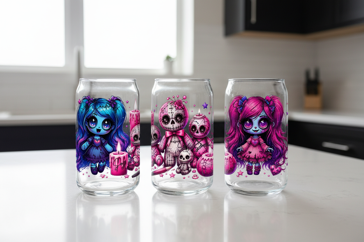 Voodoo Cuties - UVDTF Wrap for cups/hard surfaces sticker