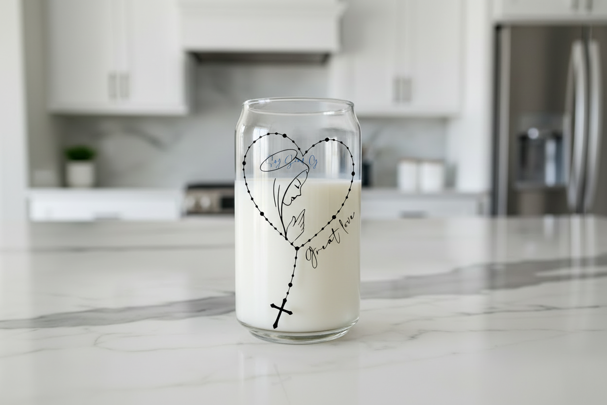 Virgen Mary Rosary - UVDTF Decal for cups/hard surfaces sticker