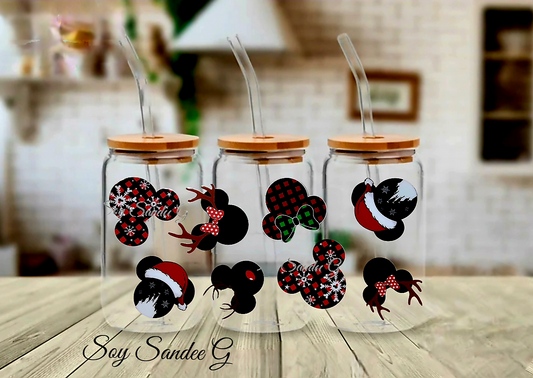 Xmas Mickey's - UVDTF Wrap for cups/hard surfaces sticker