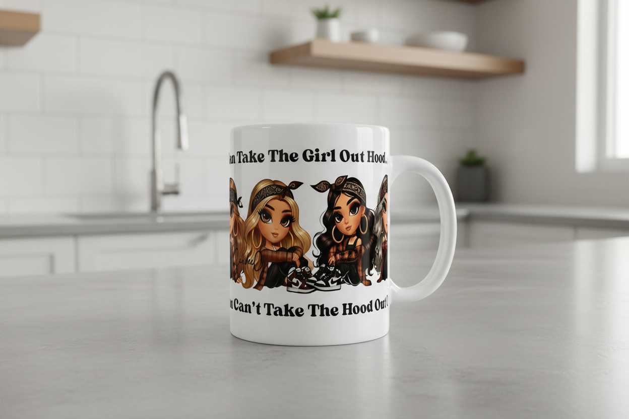 Girlz N Da Hood - UVDTF Wrap for cups/hard surfaces sticker